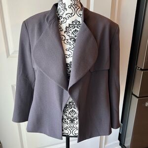 Anne Klein Charcoal Women's Blazer. Size 16